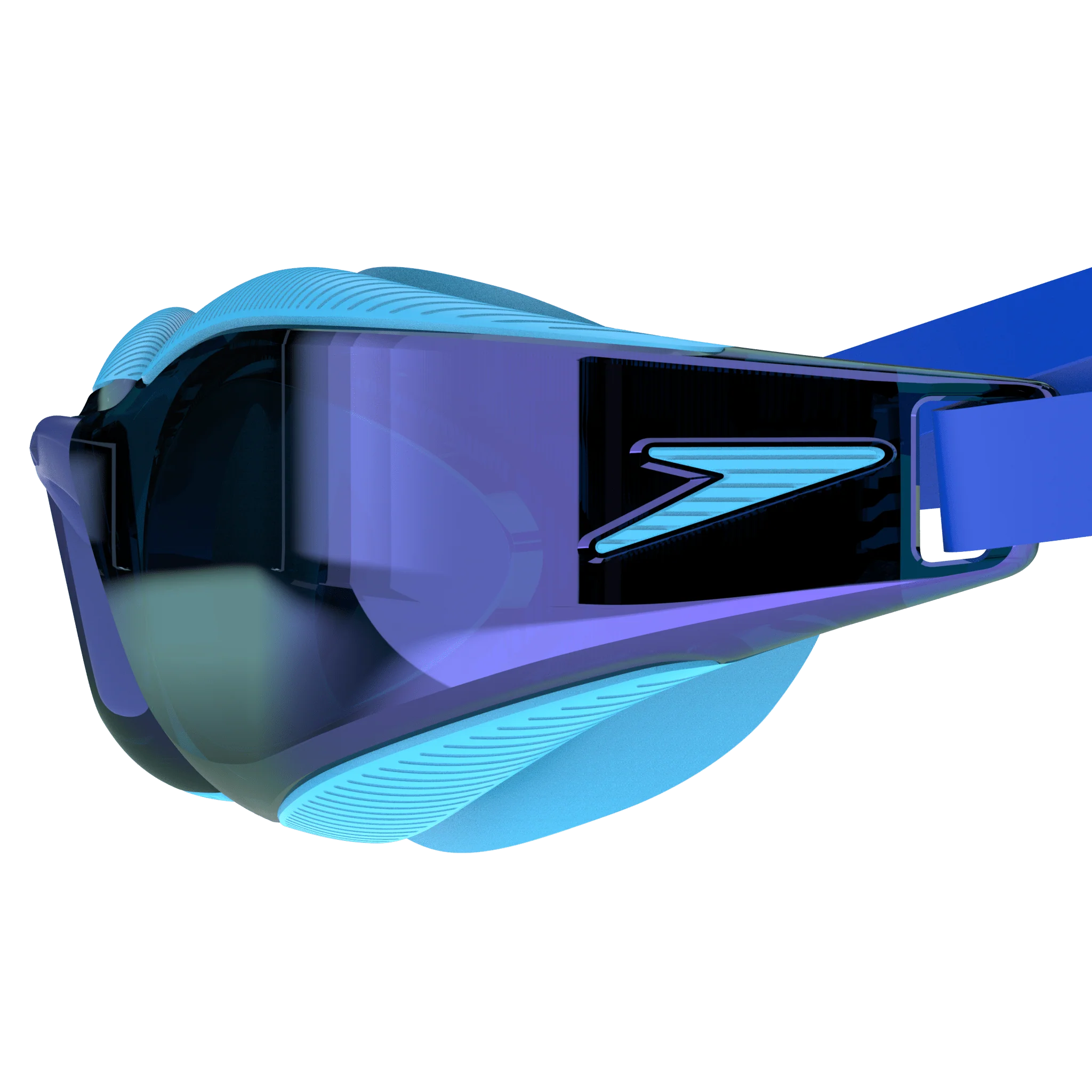 SPEEDO JUNIOR FASTSKIN HYPER ELITE MIRROR GOGGLES BLUE/COBALT - Image 5