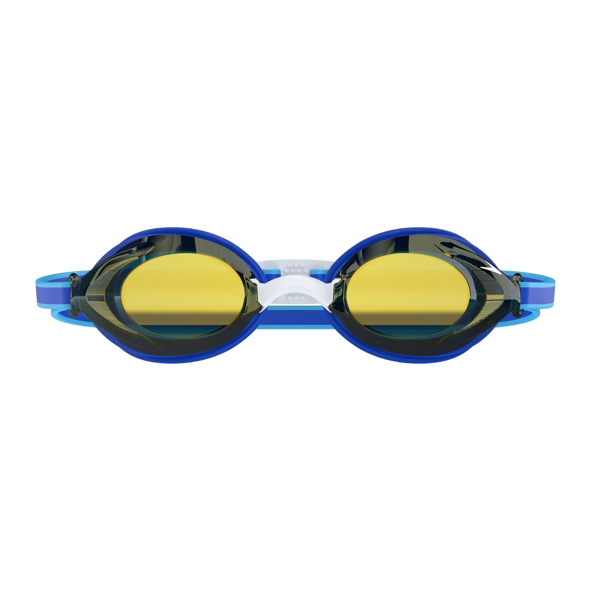 SPEEDO JUNIOR VANQUISHER 3.0 MIRROR GOGGLES COBALT/GOLD - Image 3