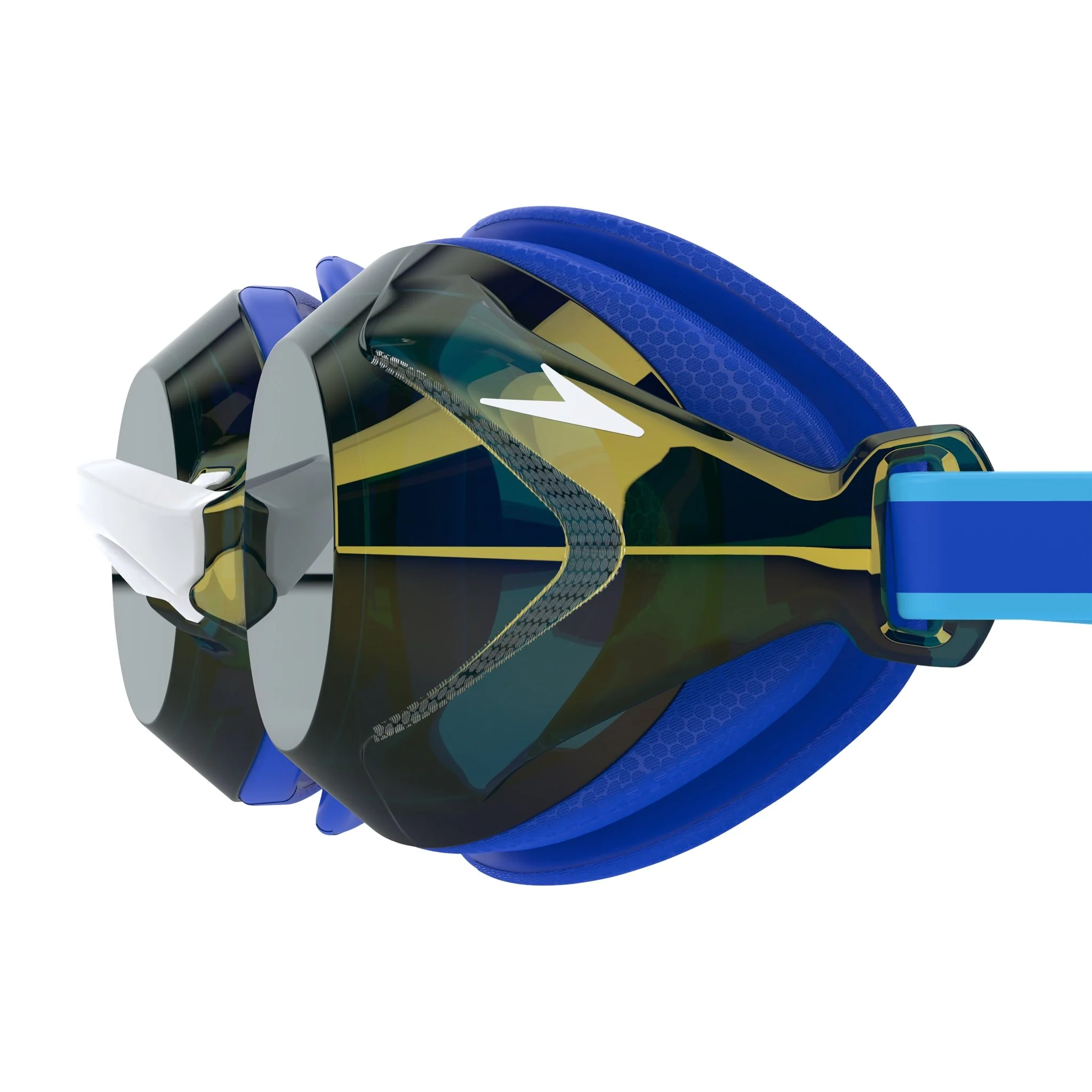 SPEEDO JUNIOR VANQUISHER 3.0 MIRROR GOGGLES COBALT/GOLD - Image 4