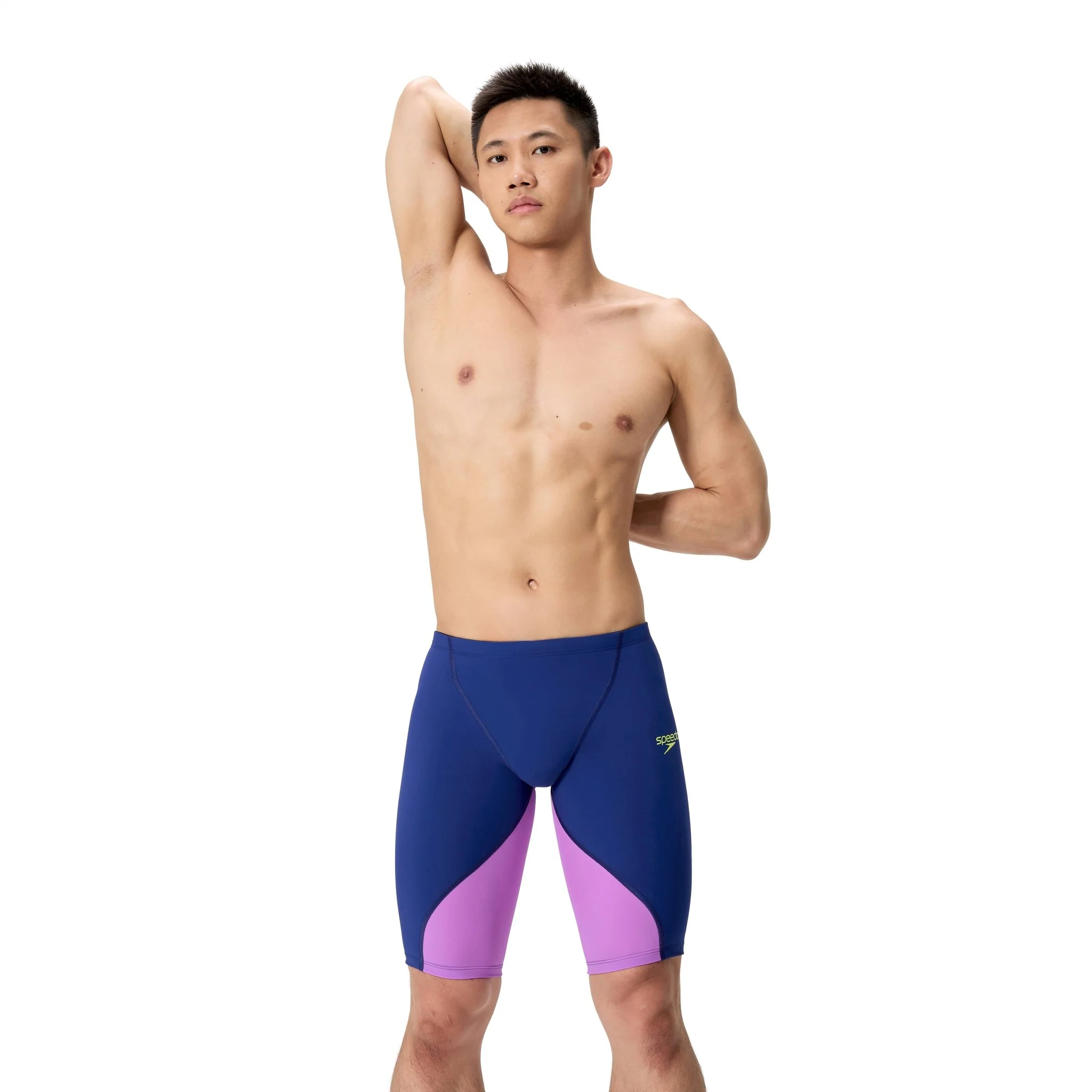 SPEEDO MENS FASTSKIN LZR IGNITE JAMMER NOBLE NAVY / NEON JELLY