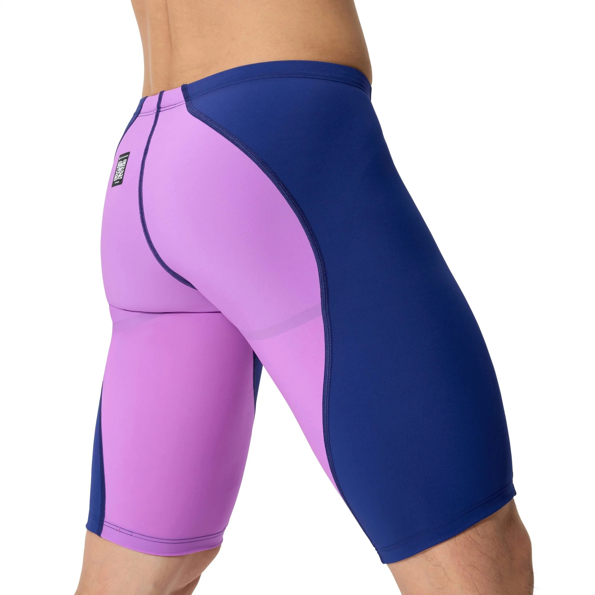 SPEEDO MENS FASTSKIN LZR IGNITE JAMMER NOBLE NAVY / NEON JELLY - Image 6