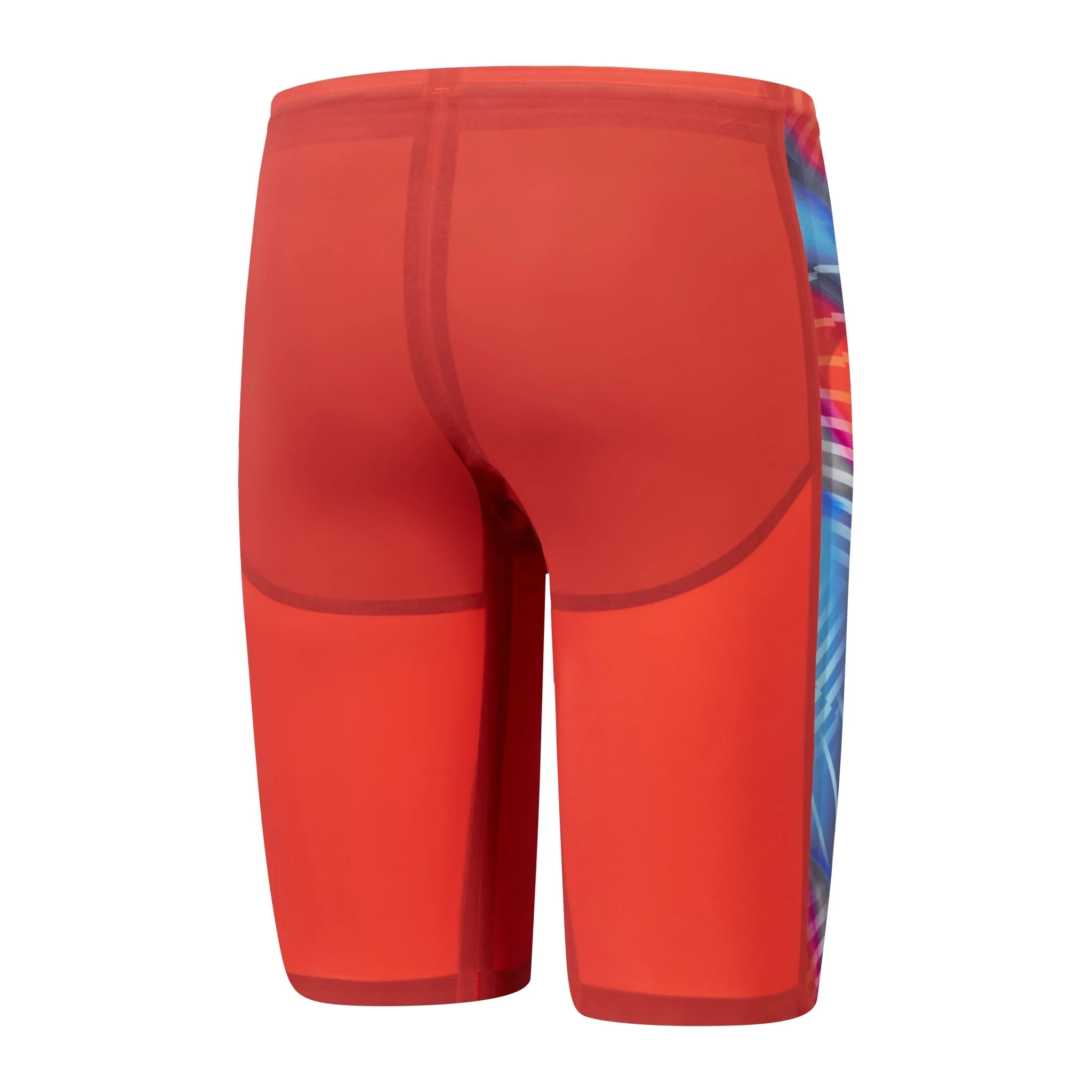 SPEEDO MENS FASTSKIN LZR PURE VALOR 2.0 JAMMER FLAME RED / PICTON BLUE - Image 5