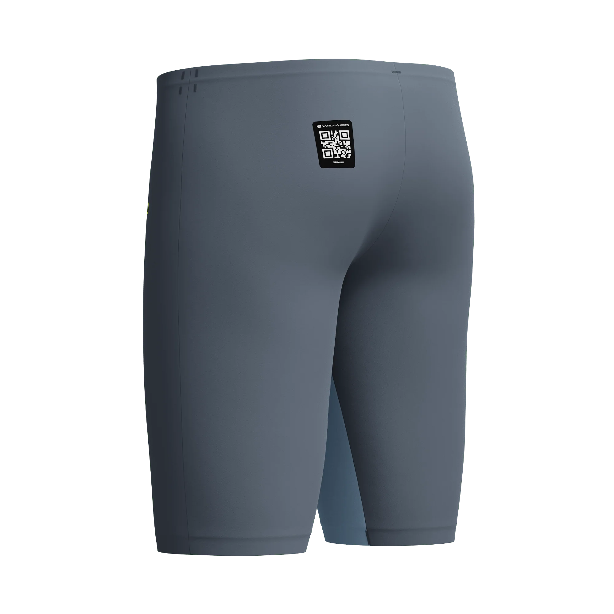SPEEDO MENS FASTSKIN LZR PURE VALOR 2.0 JAMMER GREY LEAD / ACADIA BLUE - Image 12
