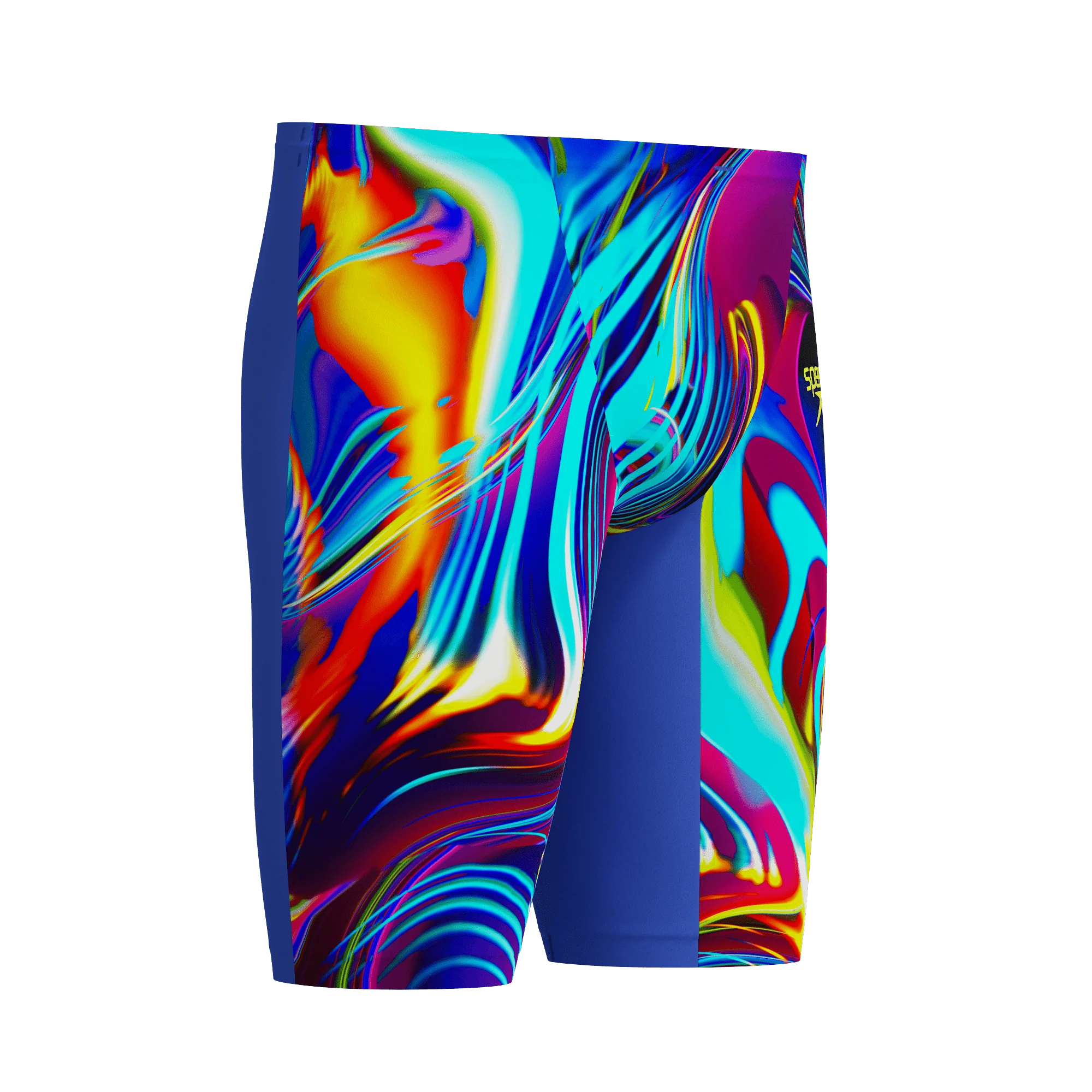 SPEEDO MENS FASTSKIN LZR PURE VALOR 2.0 JAMMER MOLTEN BLUR / COBALT POP - Image 10