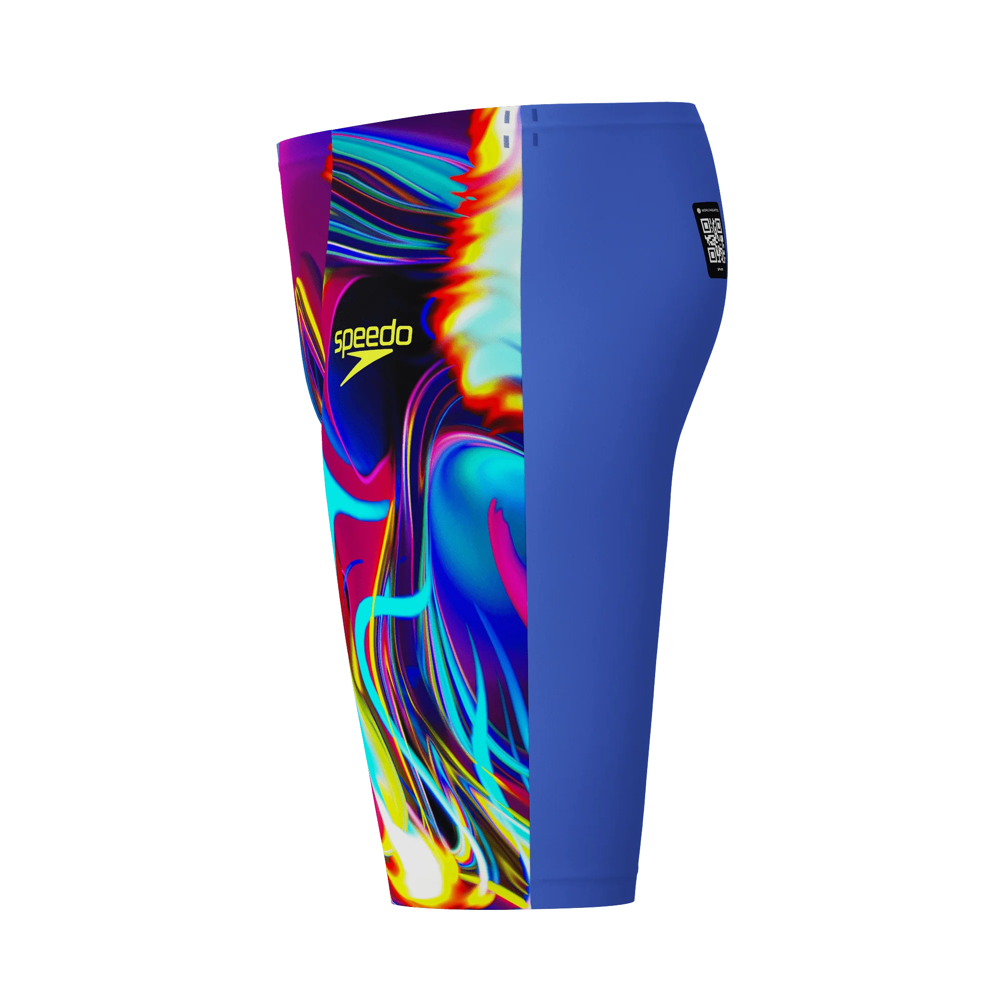 SPEEDO MENS FASTSKIN LZR PURE VALOR 2.0 JAMMER MOLTEN BLUR / COBALT POP - Image 11