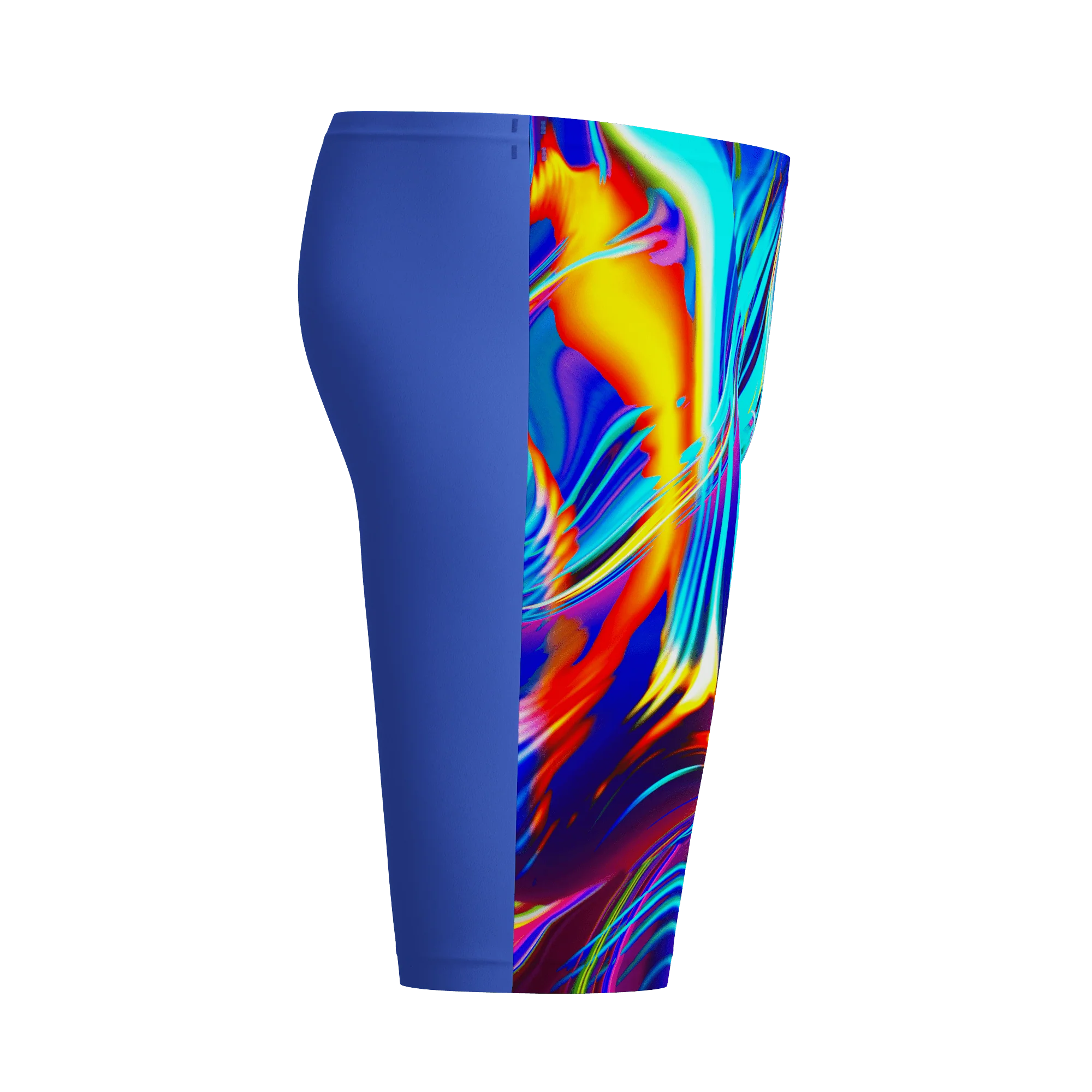 SPEEDO MENS FASTSKIN LZR PURE VALOR 2.0 JAMMER MOLTEN BLUR / COBALT POP - Image 14