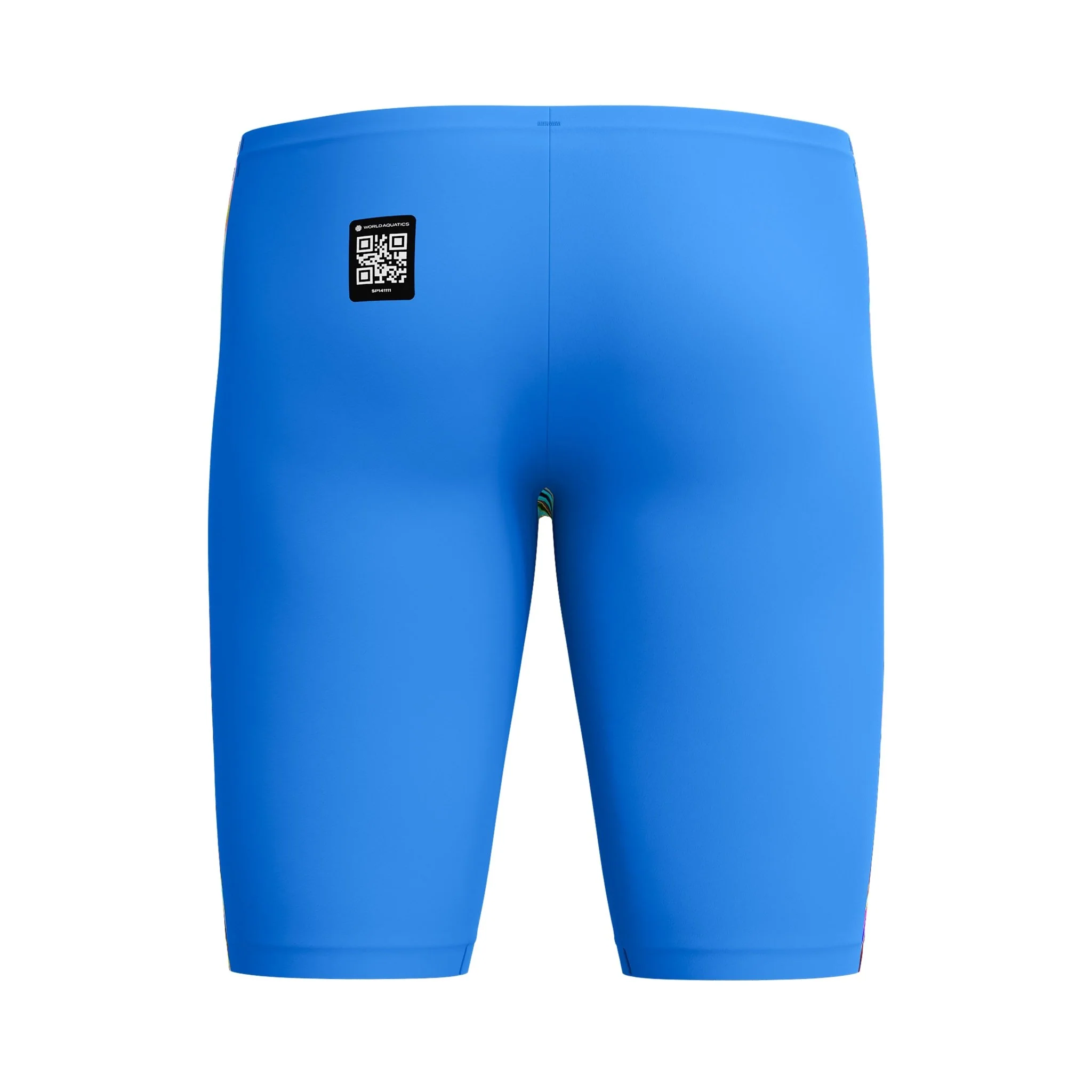 SPEEDO MENS FASTSKIN LZR PURE VALOR 2.0 JAMMER MOLTEN BLUR / COBALT POP - Image 15