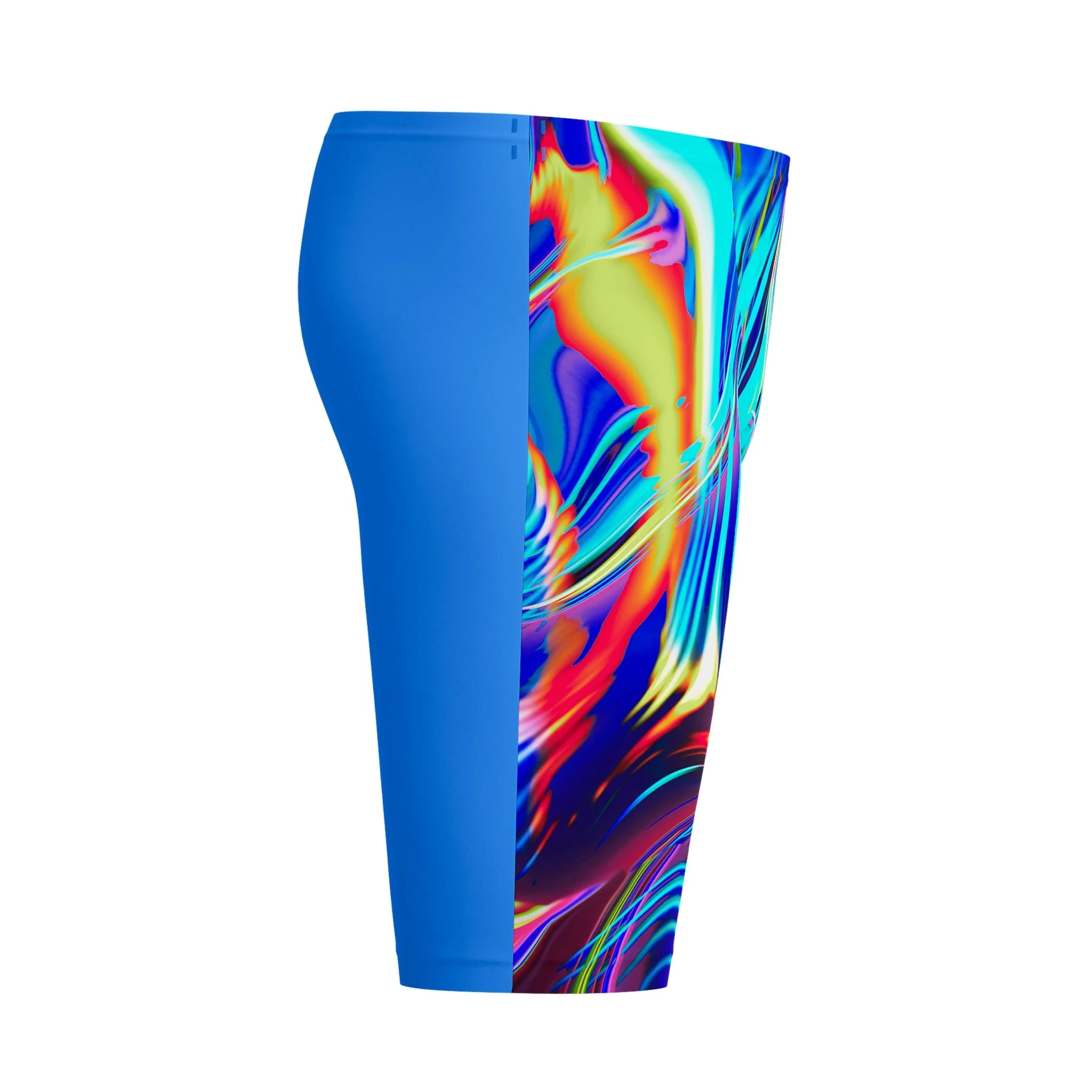 SPEEDO MENS FASTSKIN LZR PURE VALOR 2.0 JAMMER MOLTEN BLUR / COBALT POP - Image 7