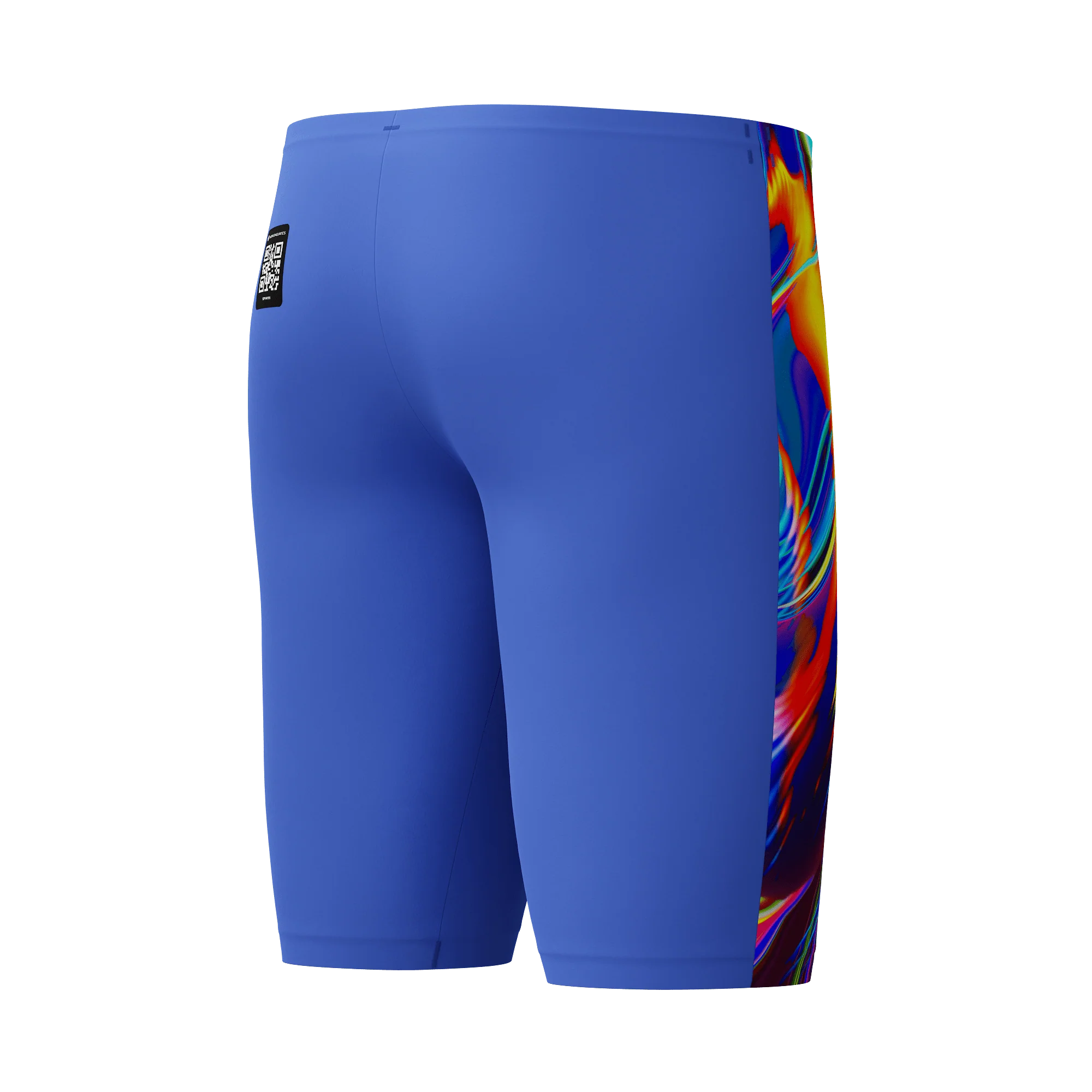 SPEEDO MENS FASTSKIN LZR PURE VALOR 2.0 JAMMER MOLTEN BLUR / COBALT POP - Image 8