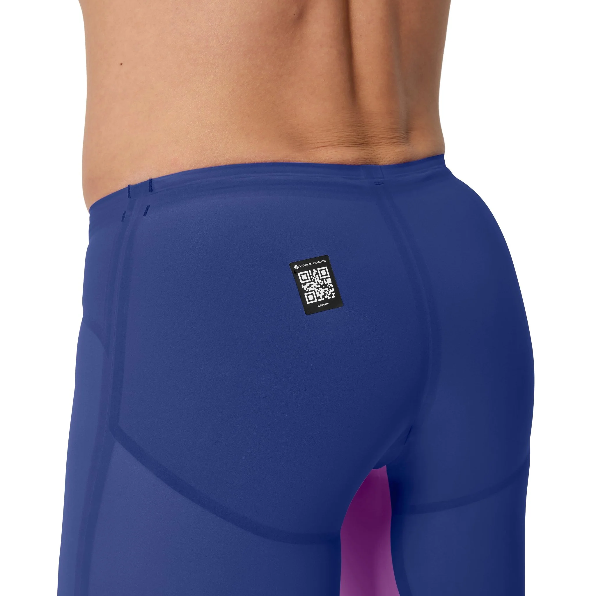 SPEEDO MENS FASTSKIN LZR PURE VALOR 2.0 JAMMER NOBLE NAVY / JELLY - Image 5