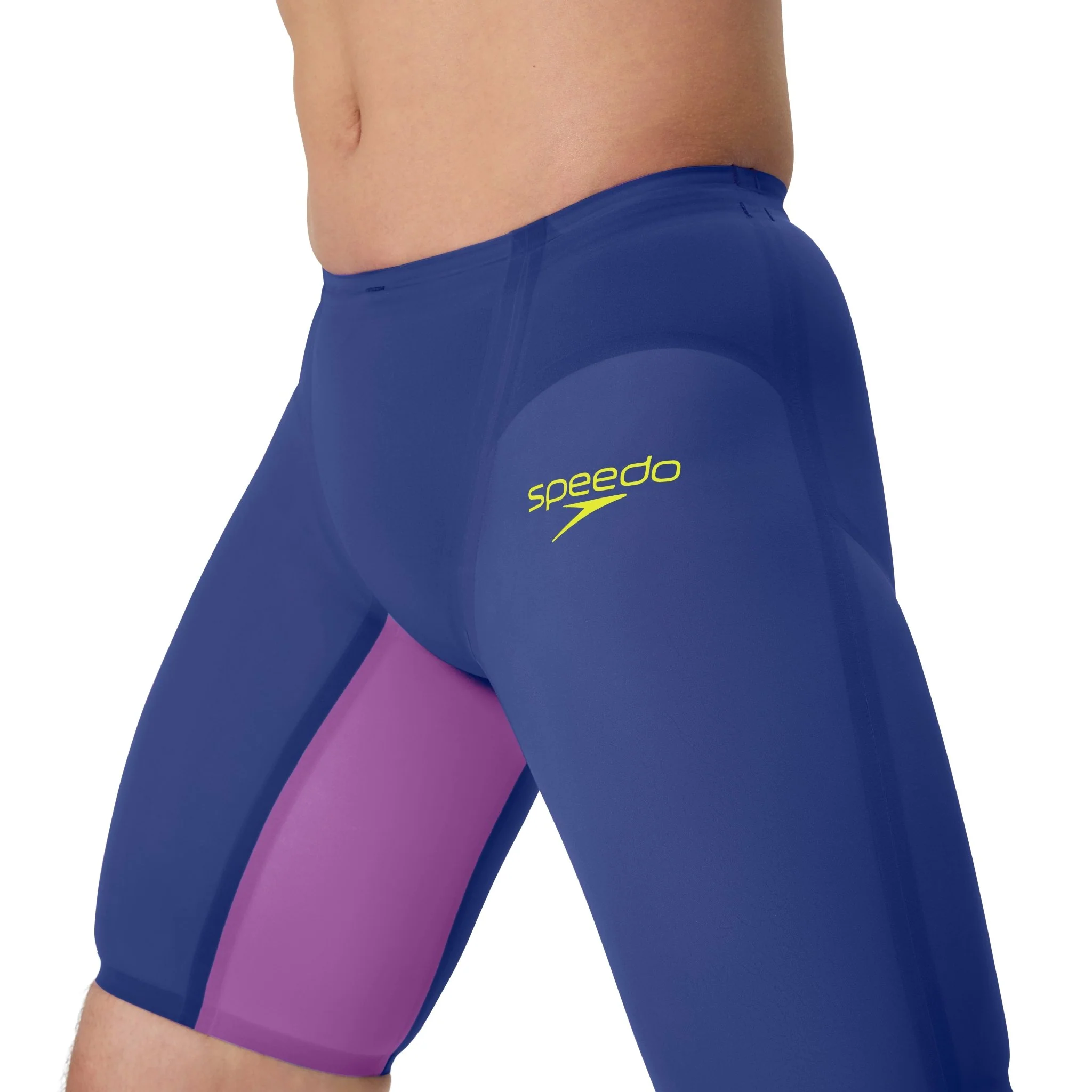 SPEEDO MENS FASTSKIN LZR PURE VALOR 2.0 JAMMER NOBLE NAVY / JELLY - Image 6