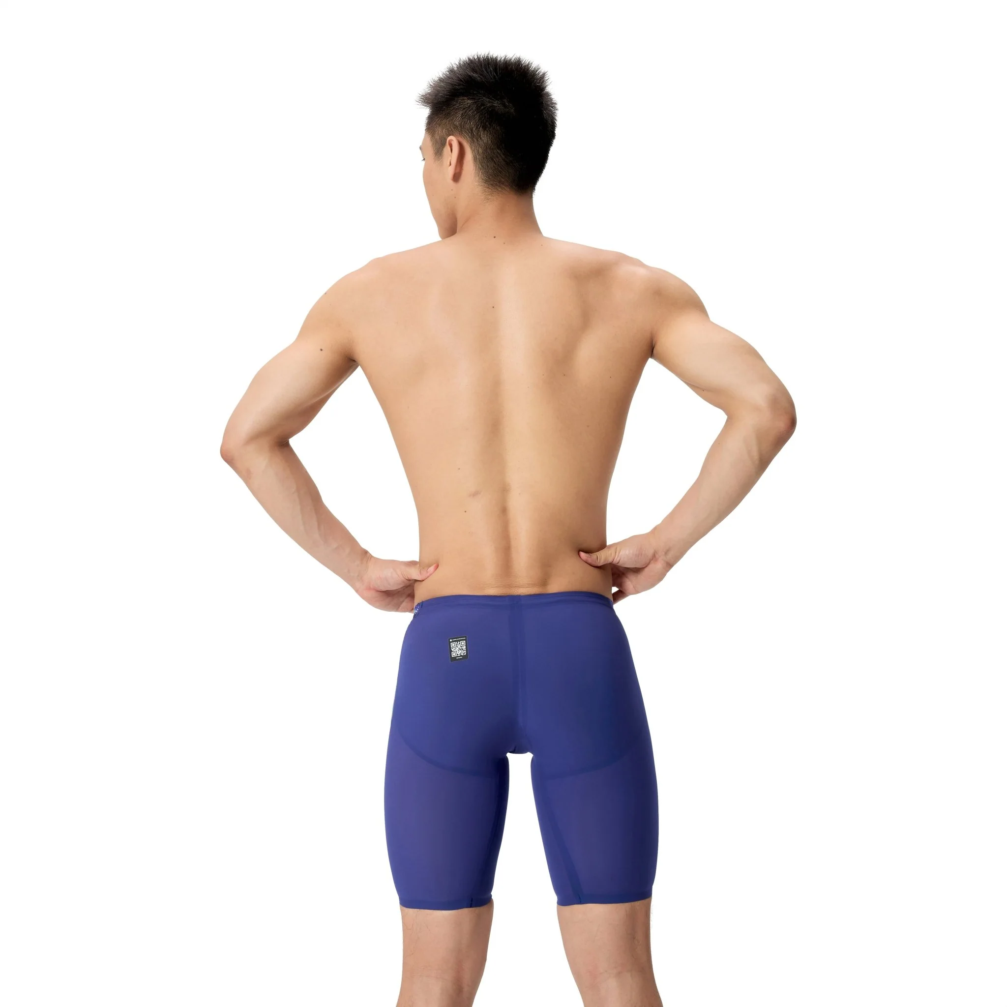 SPEEDO MENS FASTSKIN LZR PURE VALOR 2.0 JAMMER NOBLE NAVY / MORPHOSIS - Image 2