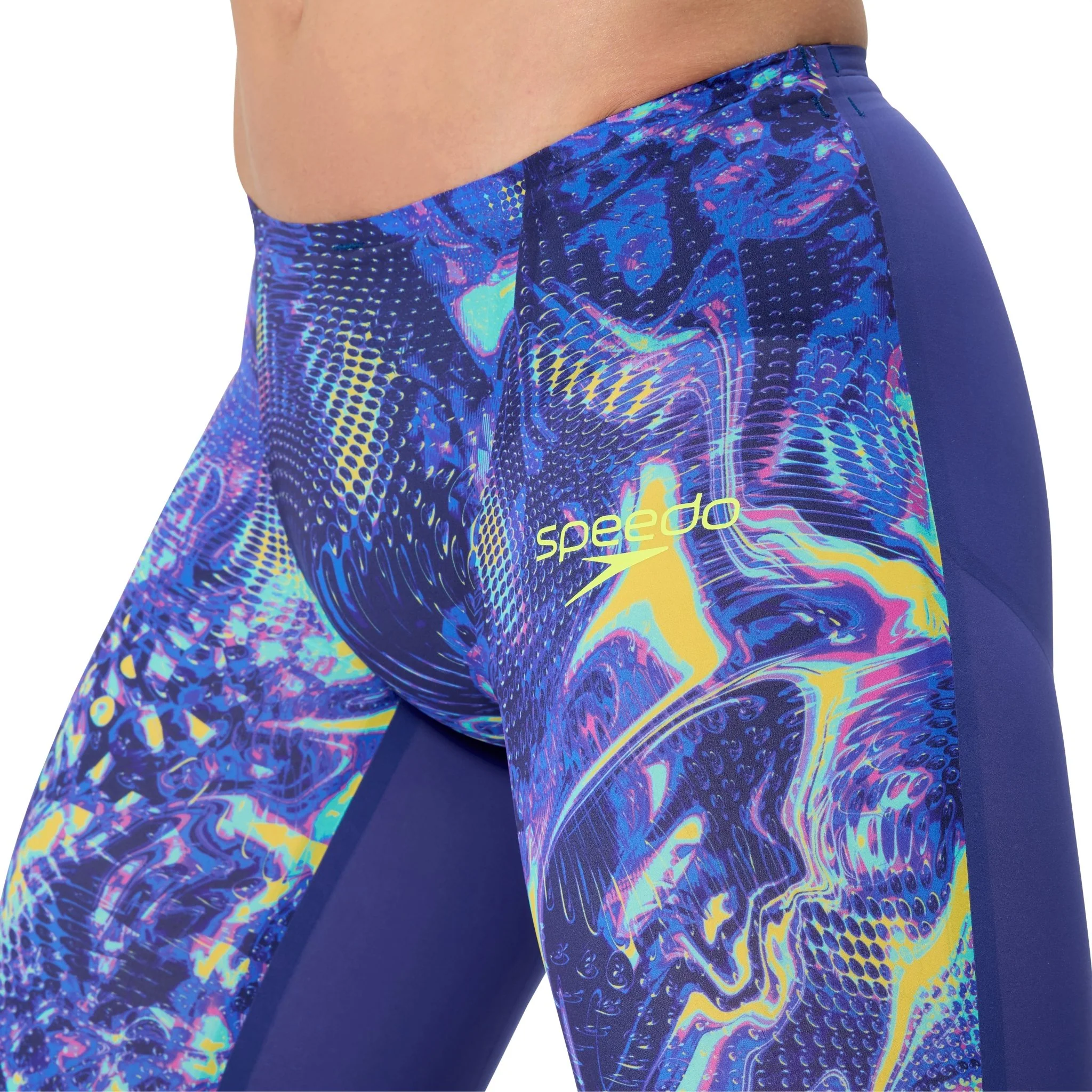 SPEEDO MENS FASTSKIN LZR PURE VALOR 2.0 JAMMER NOBLE NAVY / MORPHOSIS - Image 5