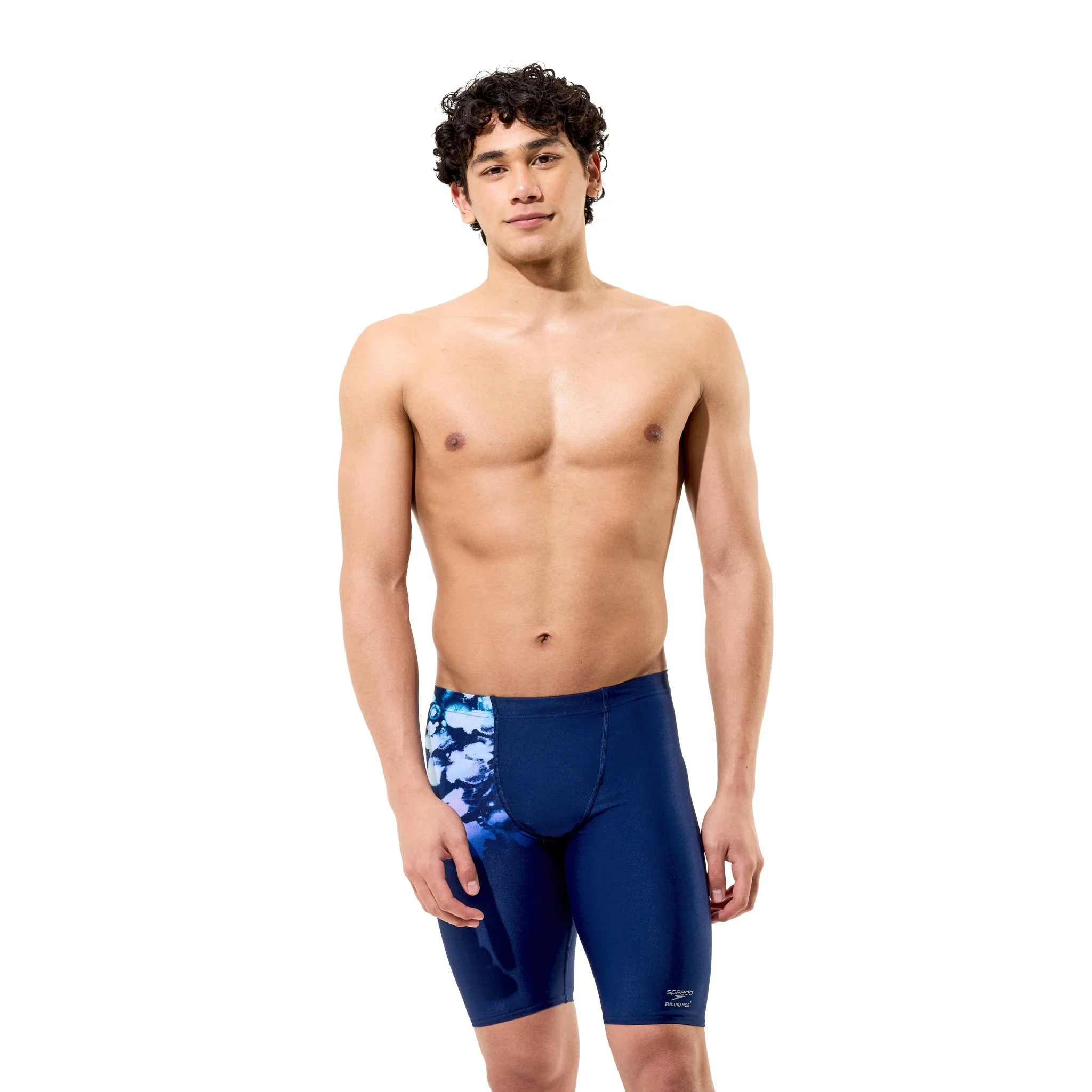 SPEEDO MENS PLACEMENT PRINTED JAMMER MOONGLOW SMOKE / NAVY