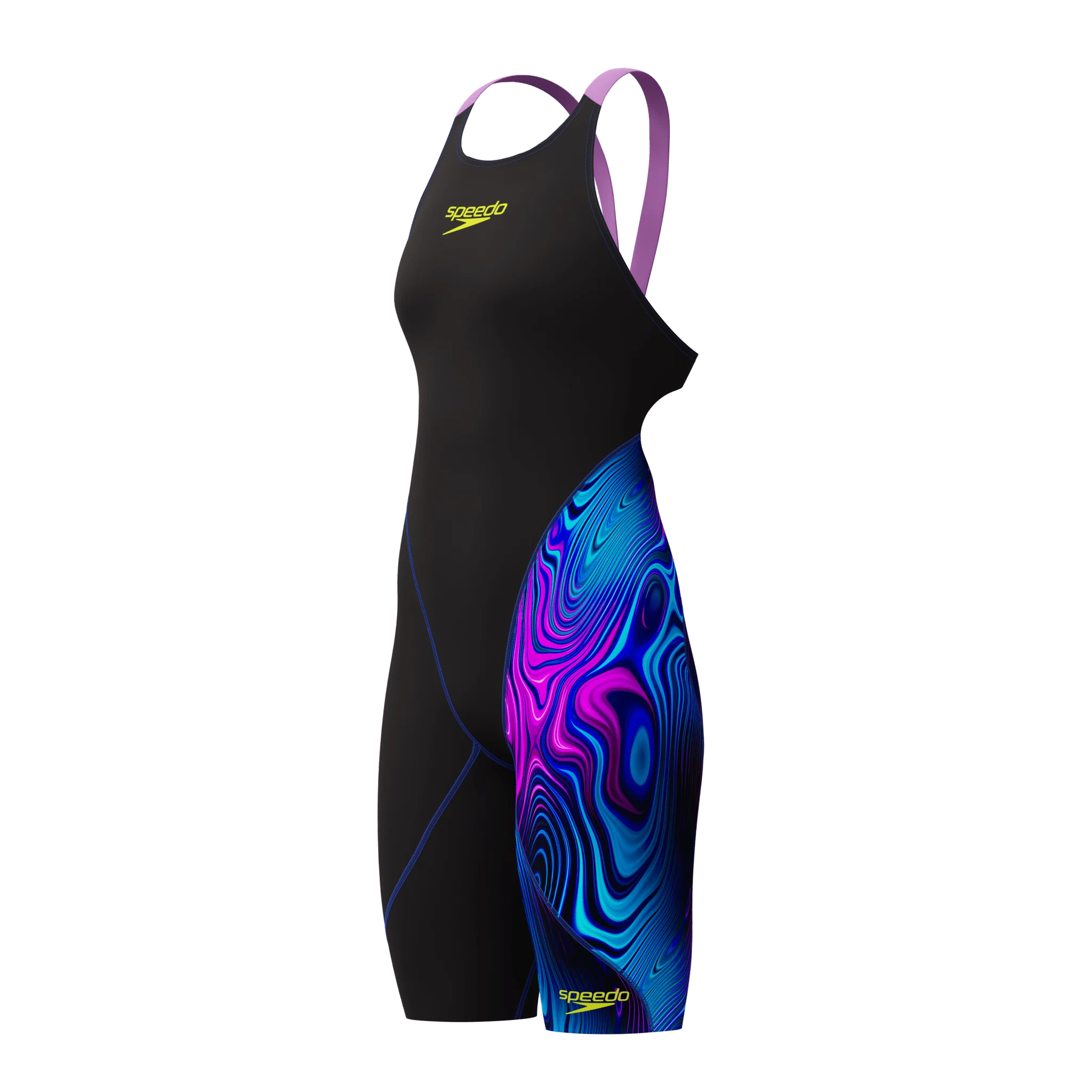 SPEEDO WOMENS FASTSKIN LZR IGNITE KNEESKIN BLACK / SUBSURFACE - Image 3