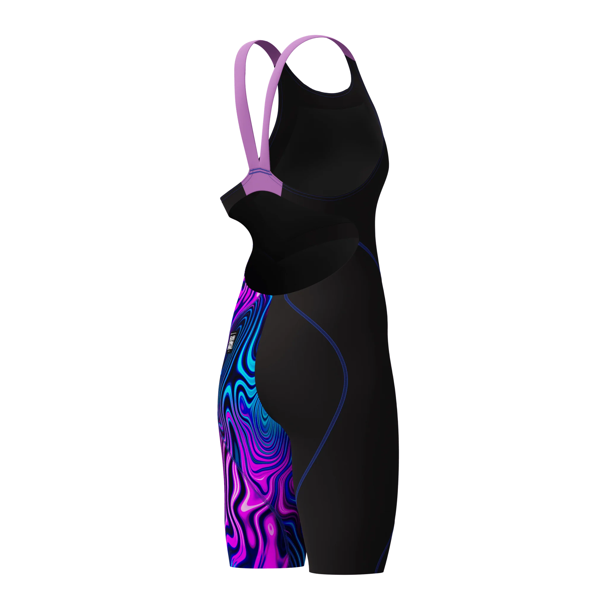SPEEDO WOMENS FASTSKIN LZR IGNITE KNEESKIN BLACK / SUBSURFACE - Image 4