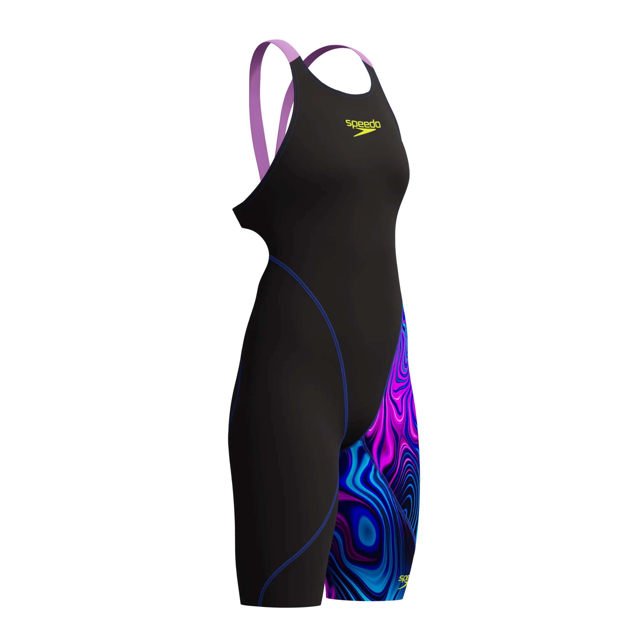 SPEEDO WOMENS FASTSKIN LZR IGNITE KNEESKIN BLACK / SUBSURFACE - Image 5