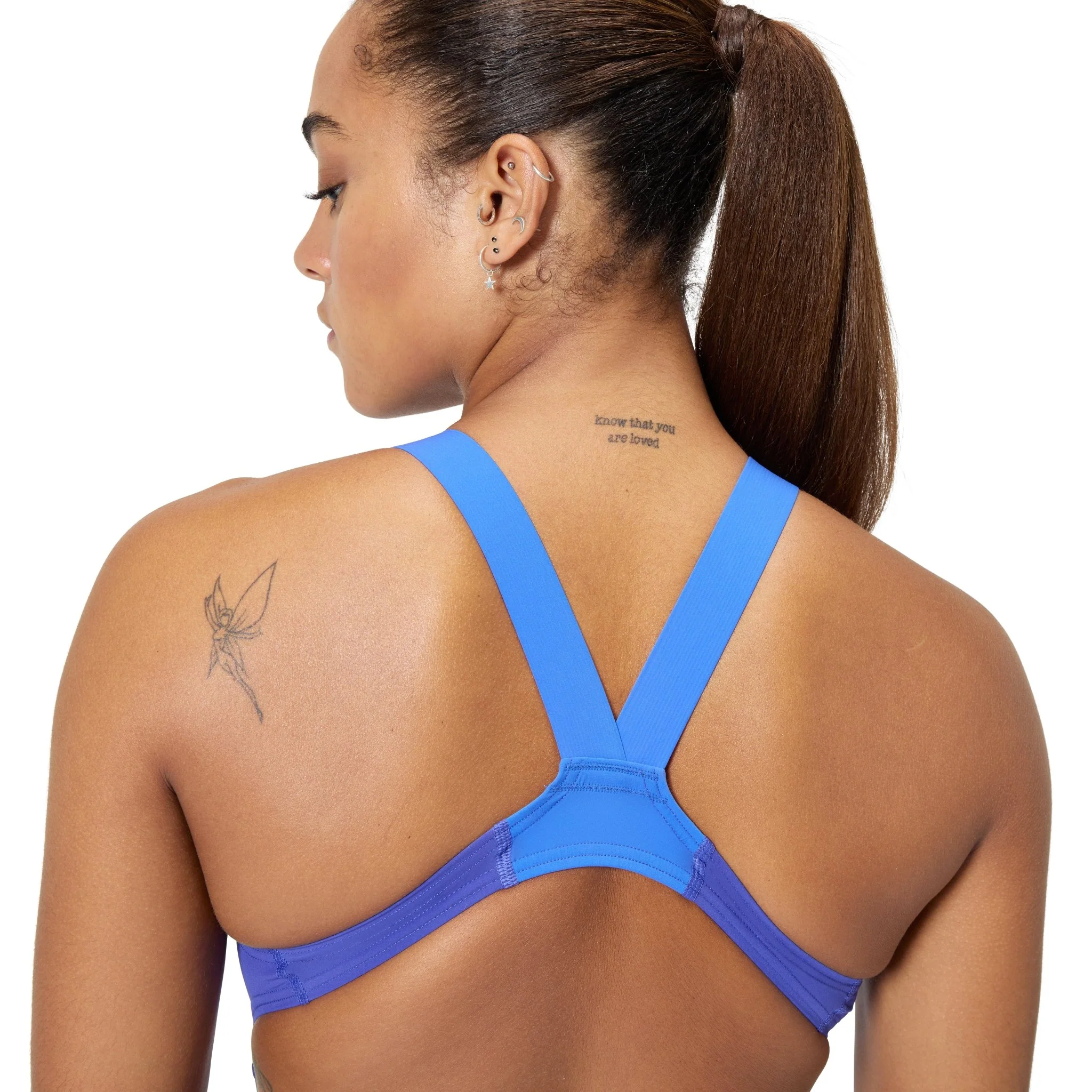 SPEEDO WOMENS FASTSKIN LZR IGNITE KNEESKIN DEEP ROYAL / COBALT - Image 3