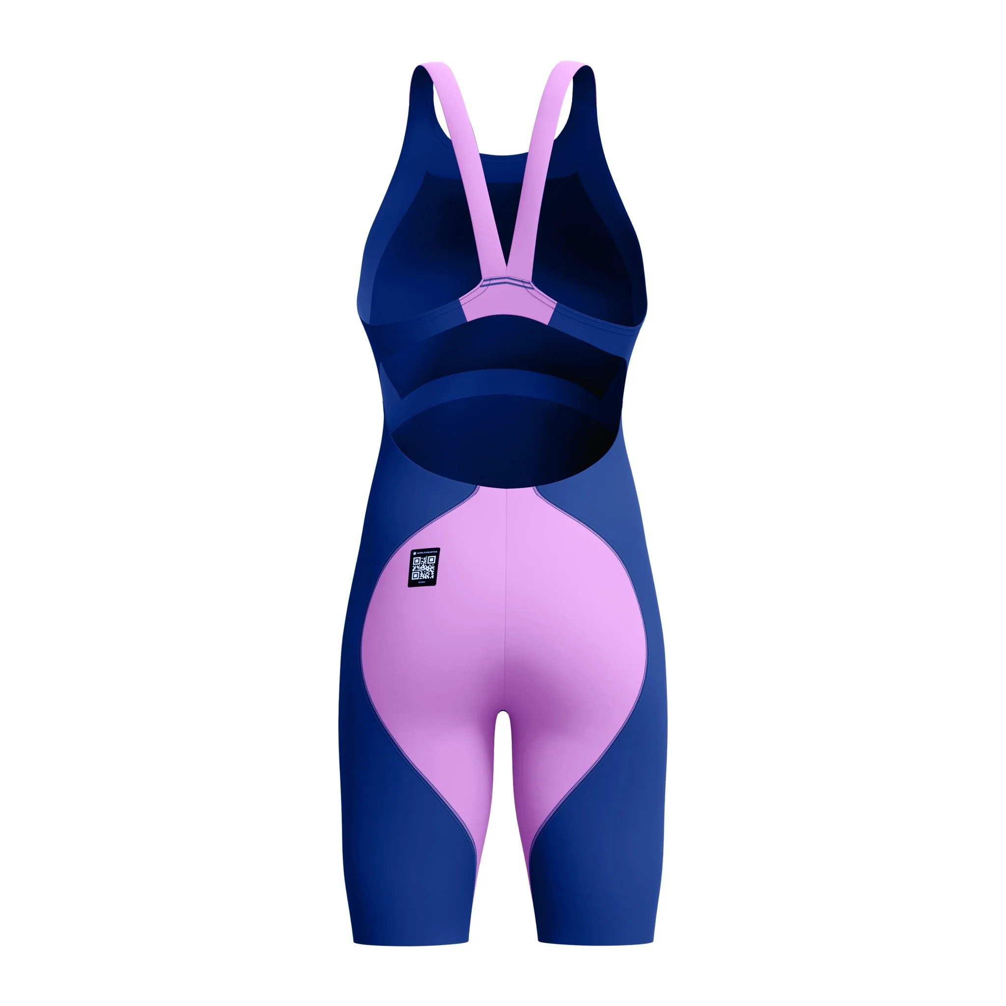 SPEEDO WOMENS FASTSKIN LZR IGNITE KNEESKIN NOBLE NAVY / NEON JELLY - Image 11