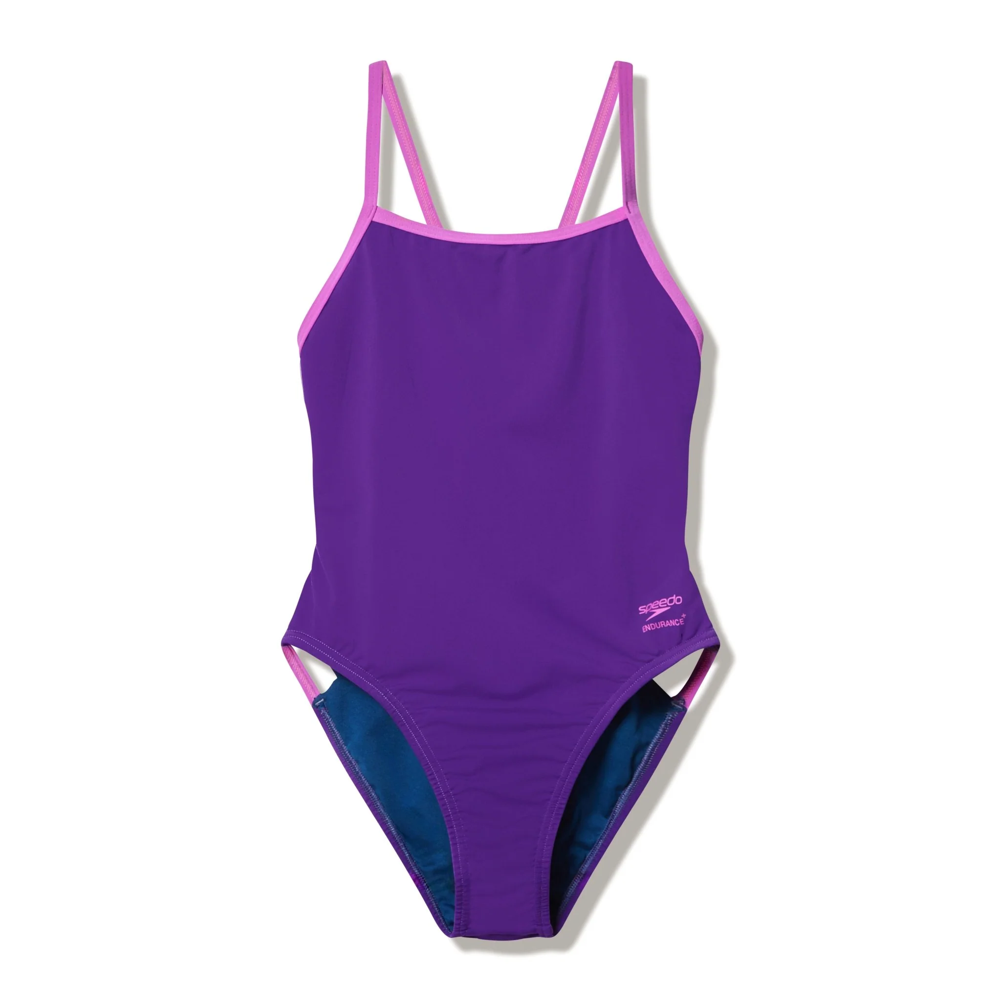 SPEEDO WOMENS SOLID TRI BACK SWIMSUIT GRAPE SODA - Image 8