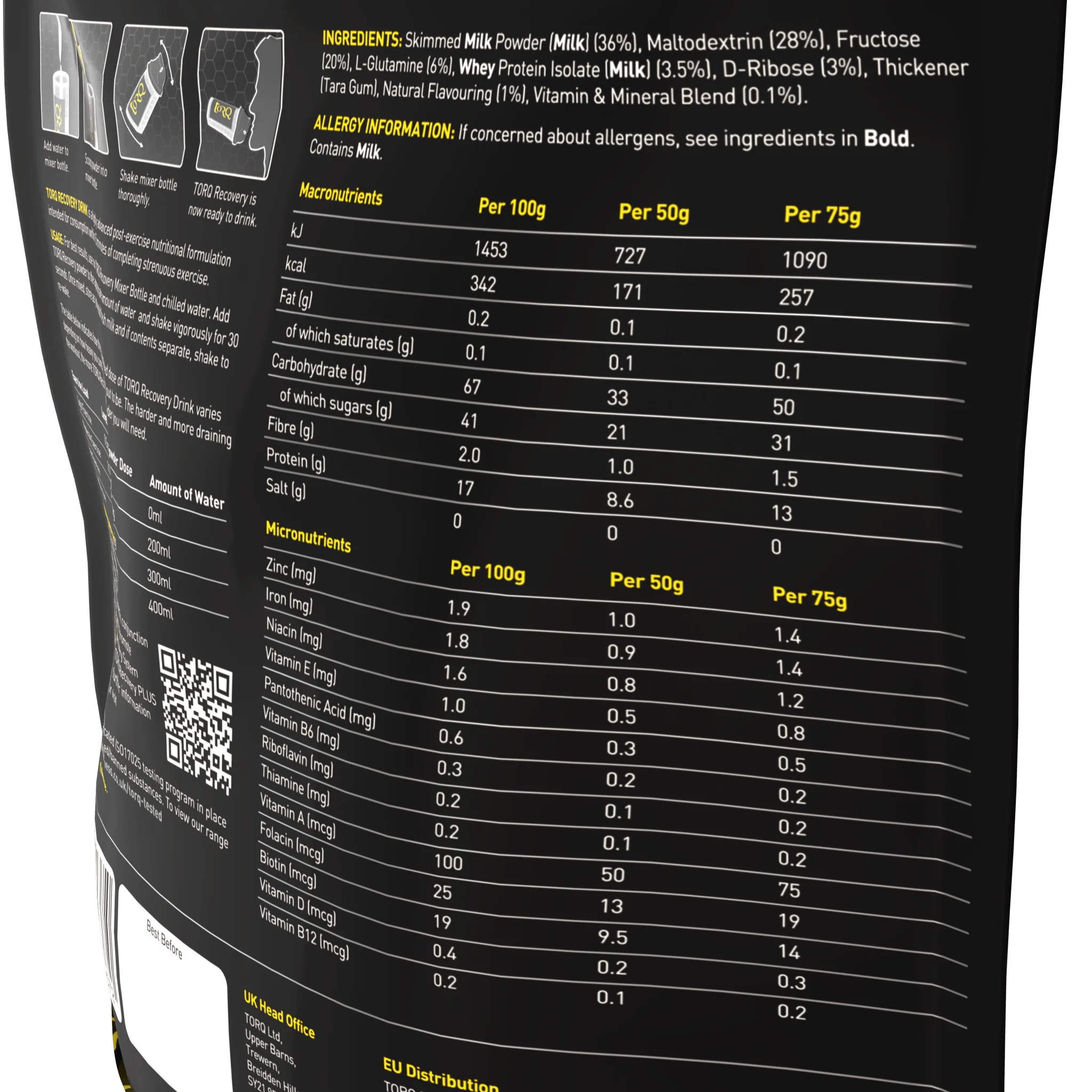 TORQ RECOVERY POUCH BANANA & MANGO - Image 4