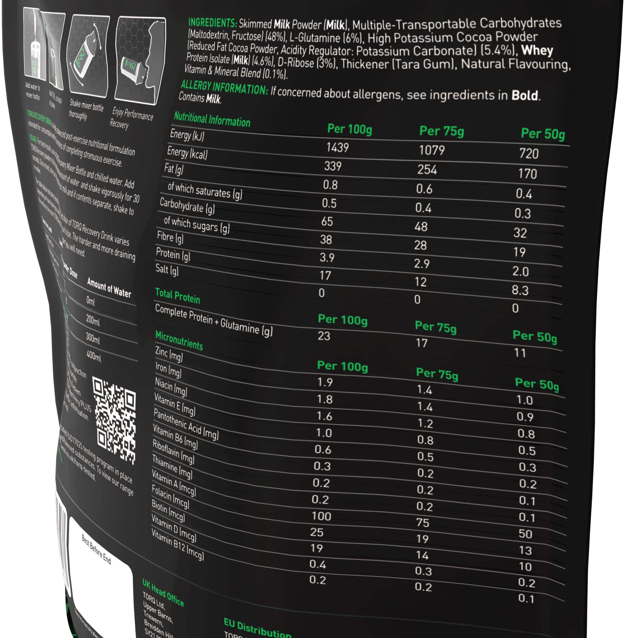 TORQ RECOVERY POUCH CHOCOLATE MINT - Image 3